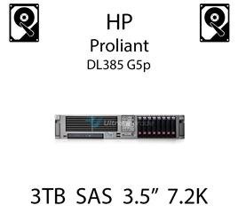 3TB 3.5" dedykowany dysk serwerowy SAS do serwera HP ProLiant DL385 G5p, HDD Enterprise 7.2k, 6GB/s - 625031-B21