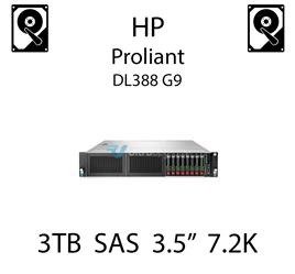 3TB 3.5" dedykowany dysk serwerowy SAS do serwera HP ProLiant DL388 G9, HDD Enterprise 7.2k, 6Gbps - 652766-B21