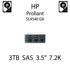 3TB 3.5" dedykowany dysk serwerowy SAS do serwera HP ProLiant SL4540 G8, HDD Enterprise 7.2k, 6Gbps - 653959-001 (REF)