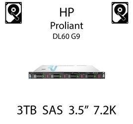 3TB 3.5" dedykowany dysk serwerowy SAS do serwera HP Proliant DL60 G9, HDD Enterprise 7.2k, 6Gbps - 653959-001 (REF)