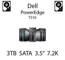 3TB 3.5" dedykowany dysk serwerowy SATA do serwera Dell PowerEdge T310, HDD Enterprise 7.2k, 600MB/s - HHD4K (REF)