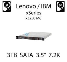 3TB 3.5" dedykowany dysk serwerowy SATA do serwera Lenovo / IBM System x3250 M6, HDD Enterprise 7.2k, 600MB/s - 81Y9814