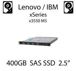 400GB 2.5" dedykowany dysk serwerowy SAS do serwera Lenovo / IBM System x3550 M5, SSD Enterprise , 1.2GB/s - 00FN389 (REF)