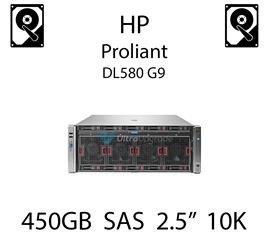 450GB 2.5" dedykowany dysk serwerowy SAS do serwera HP Proliant DL580 G9, HDD Enterprise 10k, 6Gbps - 653956-001