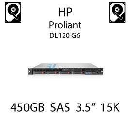 450GB 3.5" dedykowany dysk serwerowy SAS do serwera HP Proliant DL120 G6, HDD Enterprise 15k - 517353-001 (REF)