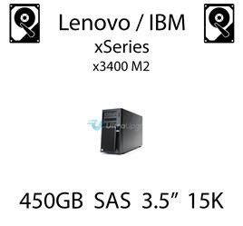 450GB 3.5" dedykowany dysk serwerowy SAS do serwera Lenovo / IBM System x3400 M2, HDD Enterprise 15k, 600MB/s - 49Y6097