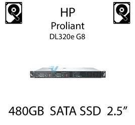 480GB 2.5" dedykowany dysk serwerowy SATA do serwera HP ProLiant DL320e G8, SSD Enterprise  - 757371-001 (REF)