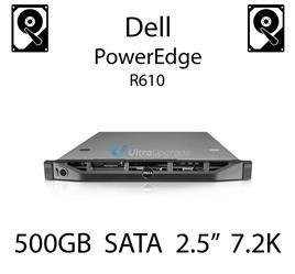 500GB 2.5" dedykowany dysk serwerowy SATA do serwera Dell PowerEdge R610, HDD Enterprise 7.2k, 300MB/s - J770N (REF)