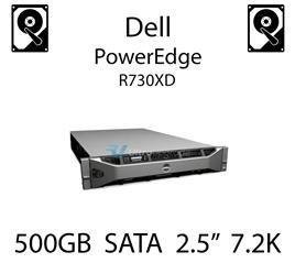 500GB 2.5" dedykowany dysk serwerowy SATA do serwera Dell PowerEdge R730XD, HDD Enterprise 7.2k, 300MB/s - J770N (REF)