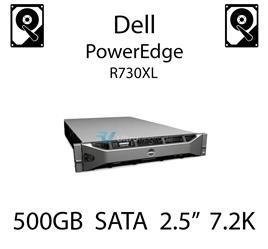 500GB 2.5" dedykowany dysk serwerowy SATA do serwera Dell PowerEdge R730XL, HDD Enterprise 7.2k, 320MB/s - 00X3Y (REF)