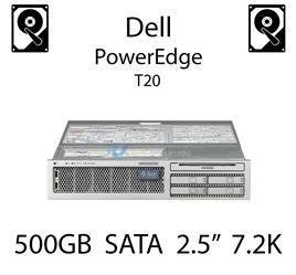 500GB 2.5" dedykowany dysk serwerowy SATA do serwera Dell PowerEdge T20, HDD Enterprise 7.2k, 320MB/s - 00X3Y (REF)