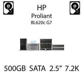 500GB 2.5" dedykowany dysk serwerowy SATA do serwera HP ProLiant BL620c G7, HDD Enterprise 7.2k, 3GB/s - 508035-001 (REF)