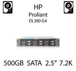 500GB 2.5" dedykowany dysk serwerowy SATA do serwera HP ProLiant DL380 G4, HDD Enterprise 7.2k, 3GB/s - 508035-001