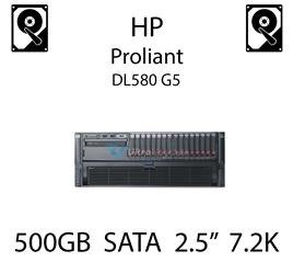 500GB 2.5" dedykowany dysk serwerowy SATA do serwera HP ProLiant DL580 G5, HDD Enterprise 7.2k, 3GB/s - 507750-B21