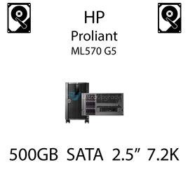 500GB 2.5" dedykowany dysk serwerowy SATA do serwera HP ProLiant ML570 G5, HDD Enterprise 7.2k, 3GB/s - 507750-B21