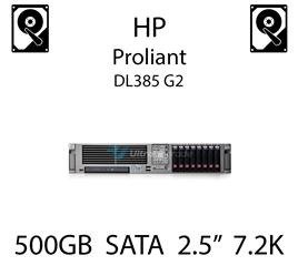 500GB 2.5" dedykowany dysk serwerowy SATA do serwera HP Proliant DL385 G2, HDD Enterprise 7.2k, 3GB/s - 507750-B21