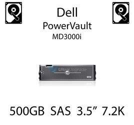 500GB 3.5" dedykowany dysk serwerowy SAS do serwera Dell PowerVault MD3000i, HDD Enterprise 7.2k, 6Gbps - U717K (REF)