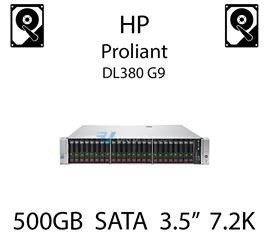 500GB 3.5" dedykowany dysk serwerowy SATA do serwera HP ProLiant DL380 G9, HDD Enterprise 7.2k, 6Gbps - 658071-B21