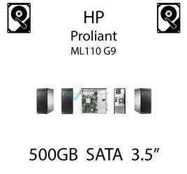 500GB 3.5" dedykowany dysk serwerowy SATA do serwera HP ProLiant ML110 G9, HDD Enterprise , 6Gbps - 659341-B21