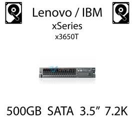 500GB 3.5" dedykowany dysk serwerowy SATA do serwera Lenovo / IBM Bladecenter T, HDD Enterprise 7.2k, 600MB/s - 81Y9802