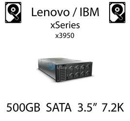 500GB 3.5" dedykowany dysk serwerowy SATA do serwera Lenovo / IBM System x3950, HDD Enterprise 7.2k, 600MB/s - 81Y9786