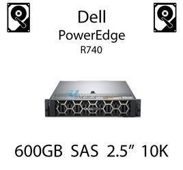 600GB 2.5" dedykowany dysk serwerowy SAS do serwera Dell PowerEdge R740, HDD Enterprise 10k, 12Gbps - 400-AUNQ (REF)