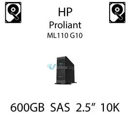 600GB 2.5" dedykowany dysk serwerowy SAS do serwera HP ProLiant ML110 G10, HDD Enterprise 10k, 12Gbps - 872736-001