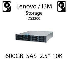 600GB 2.5" dedykowany dysk serwerowy SAS do serwera Lenovo / IBM Storage DS3200, HDD Enterprise 10k - 49Y2003 (REF)