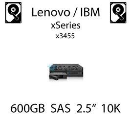 600GB 2.5" dedykowany dysk serwerowy SAS do serwera Lenovo / IBM System x3455, HDD Enterprise 10k, 600MB/s - 90Y8872