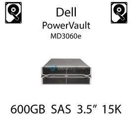 600GB 3.5" dedykowany dysk serwerowy SAS do serwera Dell PowerVault MD3060e, HDD Enterprise 15k, 6Gbps - J762N (REF)