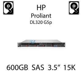 600GB 3.5" dedykowany dysk serwerowy SAS do serwera HP ProLiant DL320 G5p, HDD Enterprise 15k, 6GB/s - 517354-001 (REF)