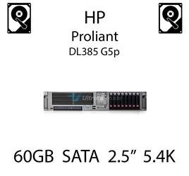 60GB 2.5" dedykowany dysk serwerowy SATA do serwera HP ProLiant DL385 G5p, HDD Enterprise 5.4k, 150MB/s - 382264-001