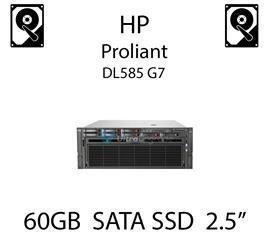 60GB 2.5" dedykowany dysk serwerowy SATA do serwera HP ProLiant DL585 G7, SSD Enterprise  - 572252-001 (REF)