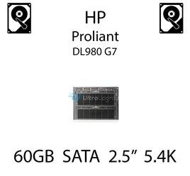 60GB 2.5" dedykowany dysk serwerowy SATA do serwera HP ProLiant DL980 G7, HDD Enterprise 5.4k, 150MB/s - 382264-001