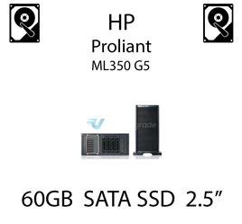 60GB 2.5" dedykowany dysk serwerowy SATA do serwera HP ProLiant ML350 G5, SSD Enterprise  - 572252-001