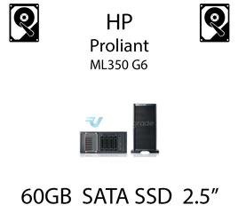 60GB 2.5" dedykowany dysk serwerowy SATA do serwera HP ProLiant ML350 G6, SSD Enterprise  - 572071-B21