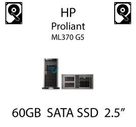 60GB 2.5" dedykowany dysk serwerowy SATA do serwera HP ProLiant ML370 G5, SSD Enterprise  - 572252-001