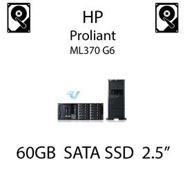 60GB 2.5" dedykowany dysk serwerowy SATA do serwera HP ProLiant ML370 G6, SSD Enterprise  - 572071-B21