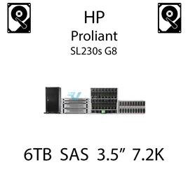 6TB 3.5" dedykowany dysk serwerowy SAS do serwera HP ProLiant SL230s G8, HDD Enterprise 7.2k, 1200MB/s - 793764-001