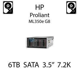 6TB 3.5" dedykowany dysk serwerowy SATA do serwera HP ProLiant ML350e G8, HDD Enterprise 7.2k, 6Gbps - 753874-B21 (REF)