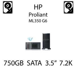 750GB 3.5" dedykowany dysk serwerowy SATA do serwera HP ProLiant ML350 G6, HDD Enterprise 7.2k, 3Gbps - 458930-B21