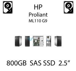 800GB 2.5" dedykowany dysk serwerowy SAS do serwera HP ProLiant ML110 G9, SSD Enterprise , 1.2GB/s - 802909-001