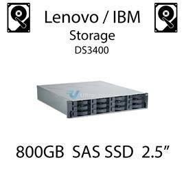 800GB 2.5" dedykowany dysk serwerowy SAS do serwera Lenovo / IBM Storage DS3400, SSD Enterprise , 600MB/s - 49Y6139