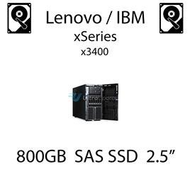 800GB 2.5" dedykowany dysk serwerowy SAS do serwera Lenovo / IBM System x3400, SSD Enterprise , 600MB/s - 49Y6139