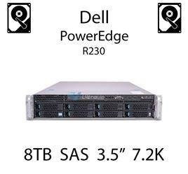 8TB 3.5" dedykowany dysk serwerowy SAS do serwera Dell PowerEdge R230, HDD Enterprise 7.2k, 12Gbps - GKWHP (REF)