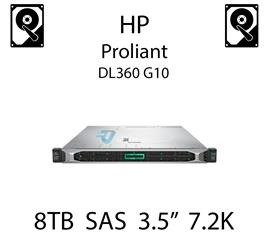 8TB 3.5" dedykowany dysk serwerowy SAS do serwera HP ProLiant DL360 G10, HDD Enterprise 7.2k, 12Gbps - 861607-001