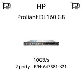 Karta sieciowa  10GB/s dedykowana do serwera HP Proliant DL160 G8 - 647581-B21