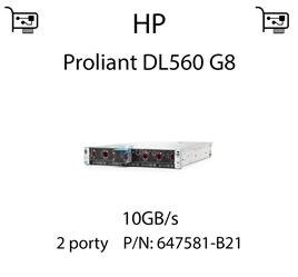 Karta sieciowa  10GB/s dedykowana do serwera HP Proliant DL560 G8 - 647581-B21