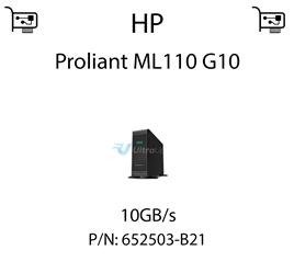 Karta sieciowa  10GB/s dedykowana do serwera HP Proliant ML110 G10 - 652503-B21