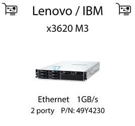 Karta sieciowa Ethernet 1GB/s, PCIe 2.0 dedykowana do serwera Lenovo / IBM System x3620 M3 (REF) - 49Y4230